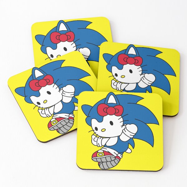 Item preview, Hello kitty in a blue hedgehog suit designed and sold by Renlexd.