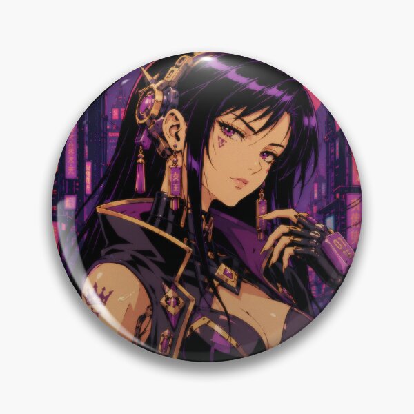 Item preview, Cyberpunk Dark Queen - Retro Anime Empress designed and sold by Apocalyptic Art Studio.