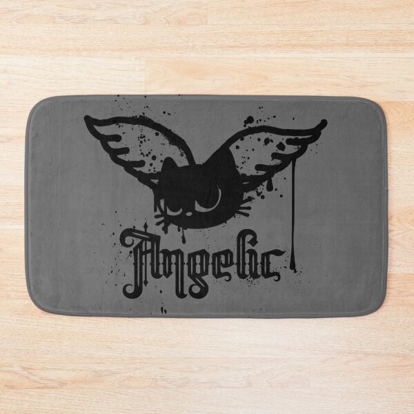 Item preview, Angelic black cat anarchist black spray paint designed and sold by InkRiot Studios.
