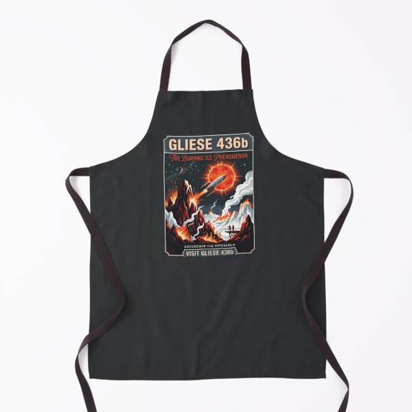 Item preview, Gliese 436b Retro NASA Travel Poster Burning Ice designed and sold by RetroRewind Studio.