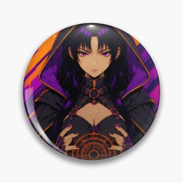 Item preview, Cyberpunk Dark Sorceress - Retro Anime Witch designed and sold by Apocalyptic Art Studio.