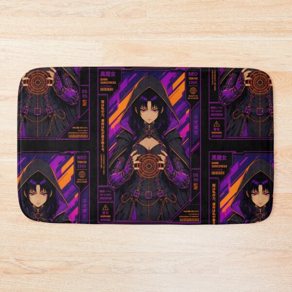 Item preview, Cyberpunk Dark Sorceress - Retro Anime Witch designed and sold by Apocalyptic Art Studio.