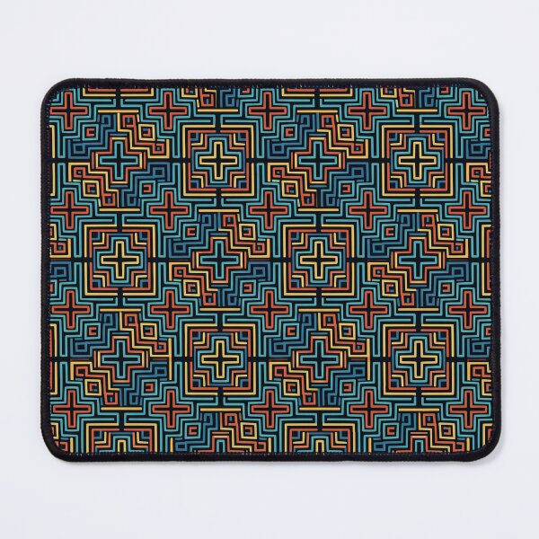 Item preview, Traditional Kuna Mola Geometric Laberinth Pattern designed and sold by ElementoVisual.