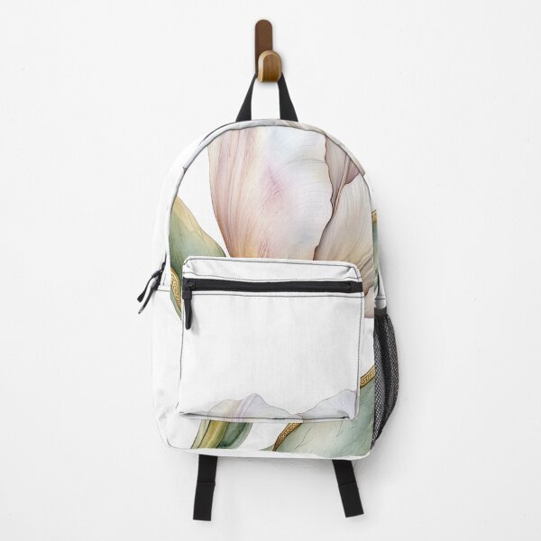 Item preview, Elegant White Tulip Flower Blossom with Gold Edges designed and sold by FernLiz.