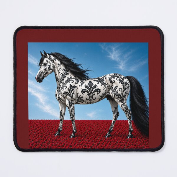 Item preview, White & Black Baroque Horse designed and sold by DesignsByPrnces.