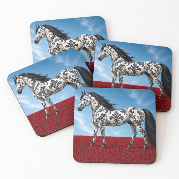 Item preview, White & Black Baroque Horse designed and sold by DesignsByPrnces.