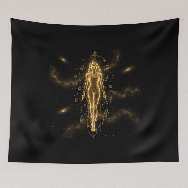 Item preview, Luminous Egyptian soul ascending into the cosmos designed and sold by Astravane Collective Co..