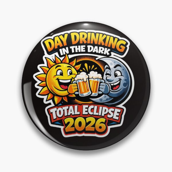 Item preview, Day Drinking In The Dark Funny Solar Eclipse 2026 designed and sold by Print Loft.