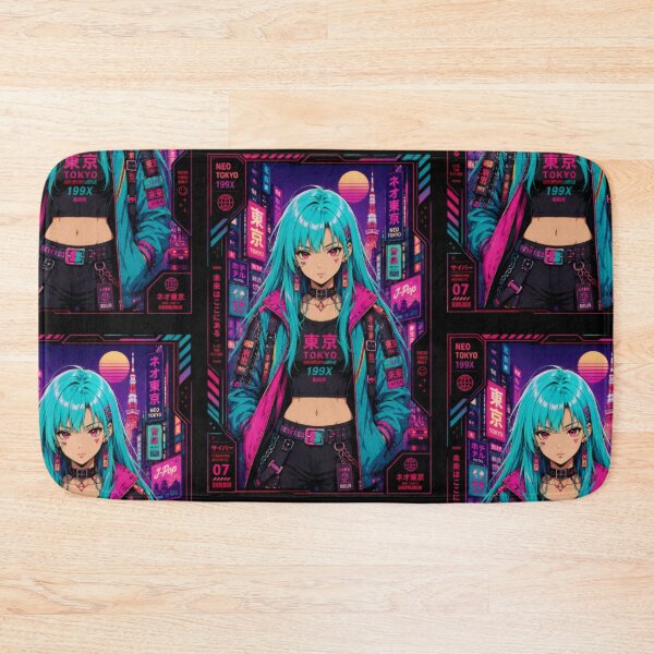 Item preview, Cyberpunk Aesthetic Girl - Retro Tokyo Anime designed and sold by Apocalyptic Art Studio.