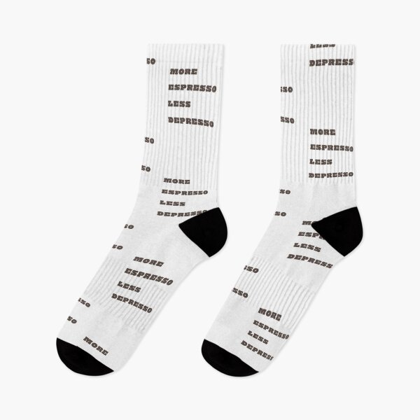 Item preview, Funny Coffee Quote: More Espresso Less Depresso, Gifts for Coffee Enthusiasts designed and sold by SpringTeaDesigns.