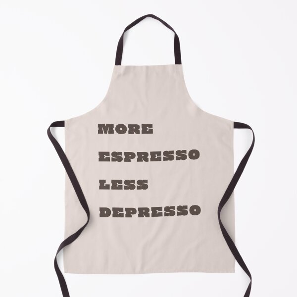 Item preview, Funny Coffee Quote: More Espresso Less Depresso, Gifts for Coffee Enthusiasts designed and sold by SpringTeaDesigns.