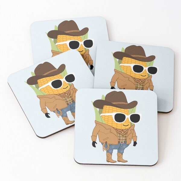 Item preview, Corn Cowboy Flat designed and sold by White Rim Mates.