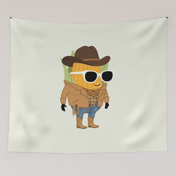 Item preview, Corn Cowboy Flat designed and sold by White Rim Mates.