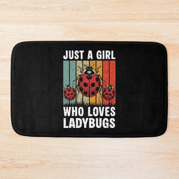 Item preview, Just A Girl Who Loves Ladybugs Cute Insect Retro Sunset Graphic designed and sold by Dmetalx Art Apparel.