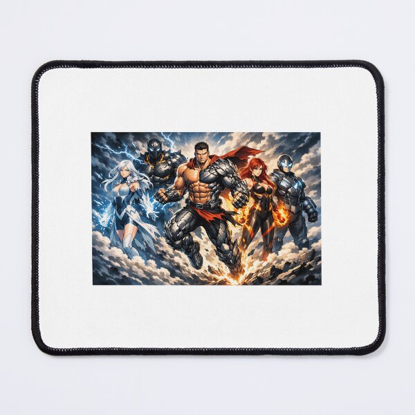 Item preview, Team Of Five Heroes designed and sold by ThatUnknownOre.