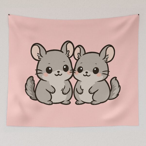 Item preview, Baby Twin Chinchillas designed and sold by Ghost on Toast.