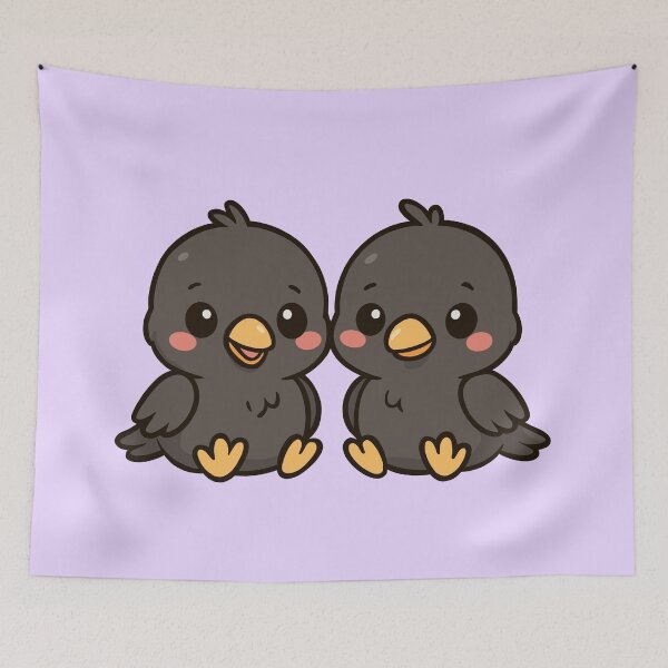Item preview, Baby Twin Crows designed and sold by Ghost on Toast.