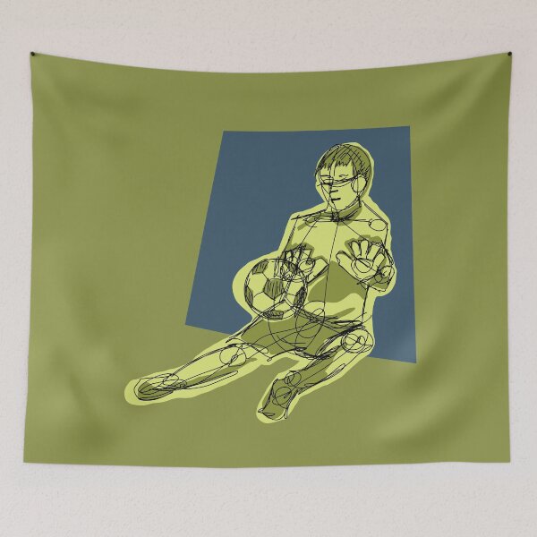 Item preview, Block Goalkeeper with green background designed and sold by missmann.