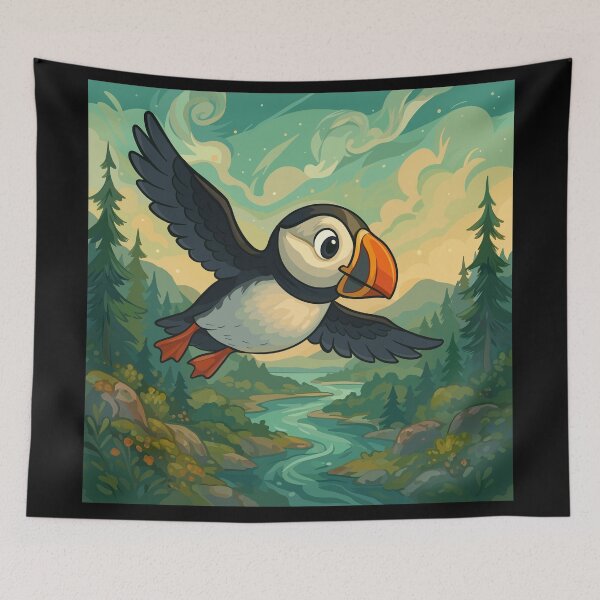 Item preview, Puffin in Acadia National Park designed and sold by Ghost on Toast.