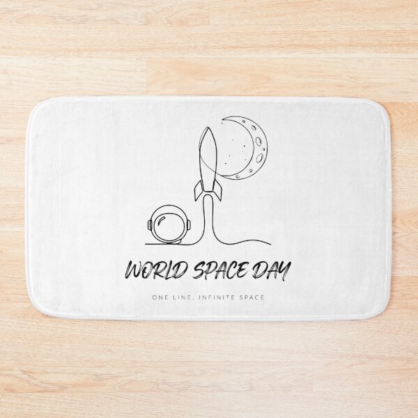 Item preview, World Space Day — One Line Infinite Space Minimalist Astronaut Rocket T-Shirt V2 designed and sold by DarylWelsh2024.