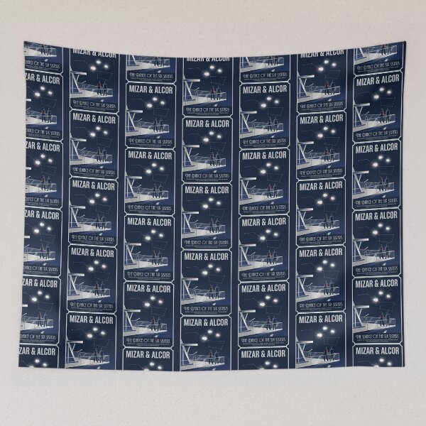 Item preview, Mizar Alcor Retro NASA Travel Poster Big Dipper designed and sold by RetroRewind Studio.