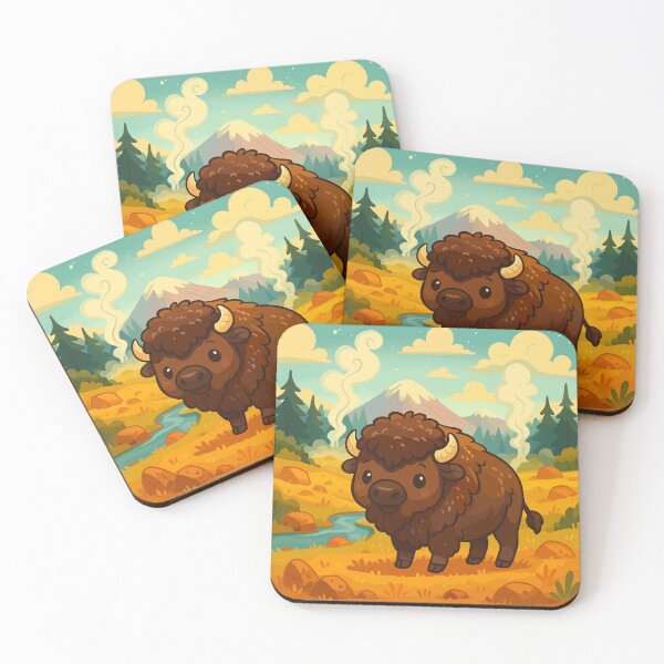 Item preview, Buffalo in Yellowstone National Park designed and sold by Ghost on Toast.