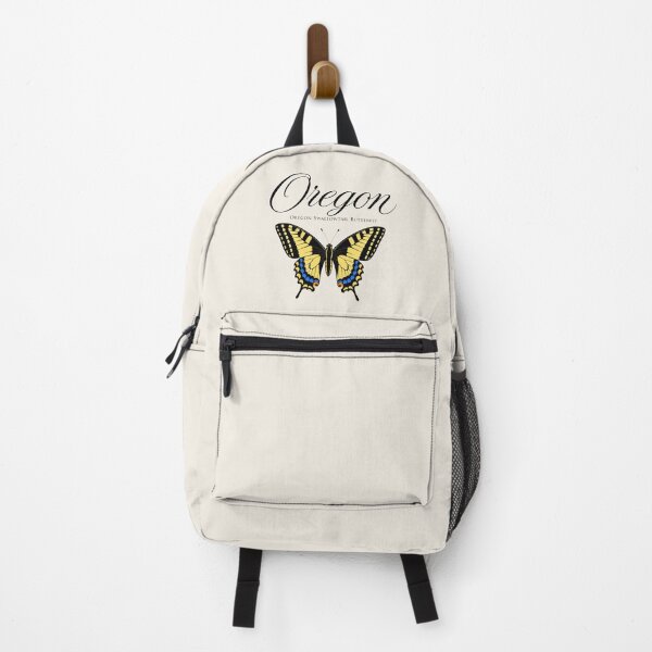 Item preview, Oregon Swallowtail Butterfly Retro State Poster designed and sold by The-Drip-Studio.