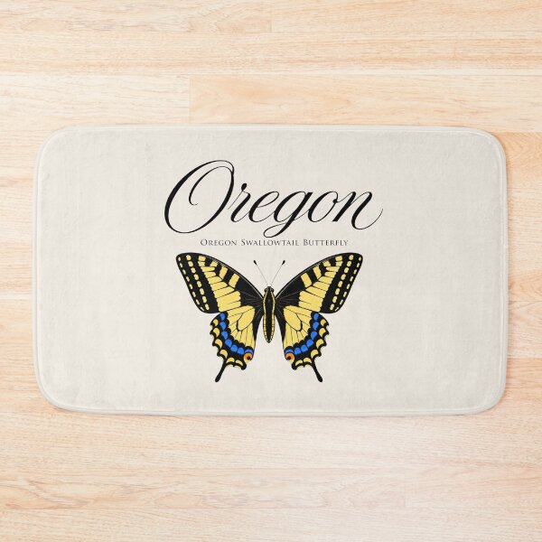 Item preview, Oregon Swallowtail Butterfly Retro State Poster designed and sold by The-Drip-Studio.