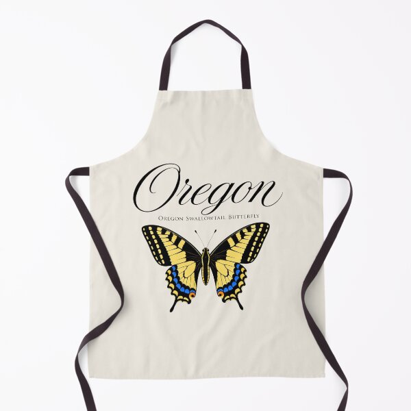 Item preview, Oregon Swallowtail Butterfly Retro State Poster designed and sold by The-Drip-Studio.