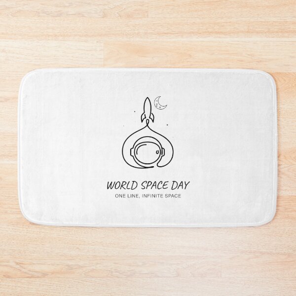 Item preview, World Space Day — One Line Infinite Space Minimalist Astronaut Rocket T-Shirt V3 designed and sold by DarylWelsh2024.