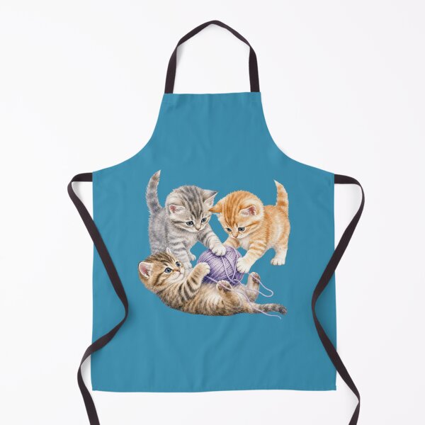 Item preview, Cute Kittens Playing with Yarn Watercolor - Watercolor Nursery Art designed and sold by PAPIRO SIGLO XXI.