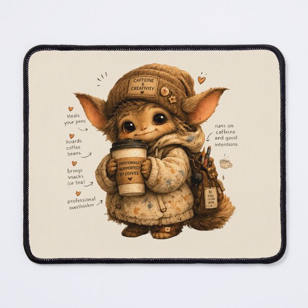 Item preview, Coffee Creative Gremlin designed and sold by SecretSquirrellDesigns.