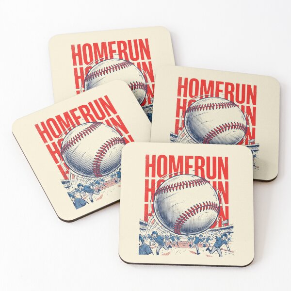 Item preview, Retro Pop Art Baseball Stitches Homerun designed and sold by DuckOddity.