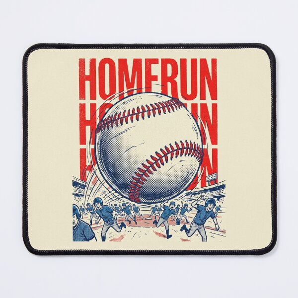 Item preview, Retro Pop Art Baseball Stitches Homerun designed and sold by DuckOddity.