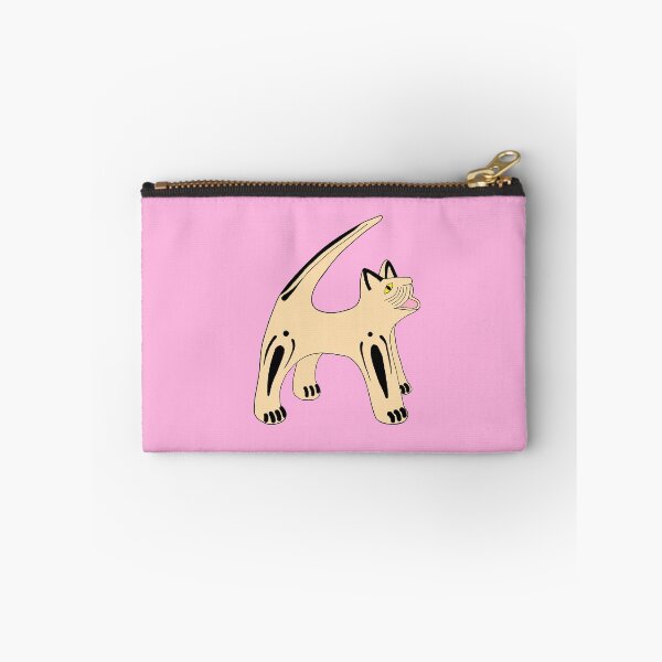Item preview, Abstract Folk Art Hungry Cat 2 Die Cut designed and sold by JoyousArt4u.