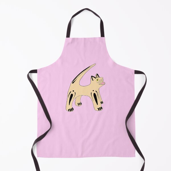 Item preview, Abstract Folk Art Hungry Cat 2 Die Cut designed and sold by JoyousArt4u.