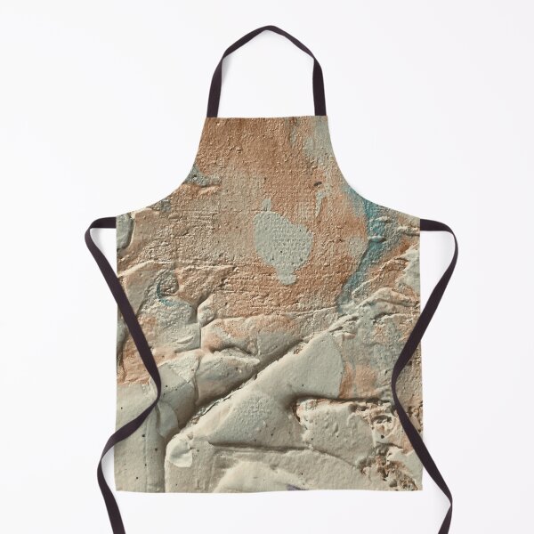 Item preview, Rustic 3D Textured Stone Wall Beige and Teal Abstract designed and sold by L&L.