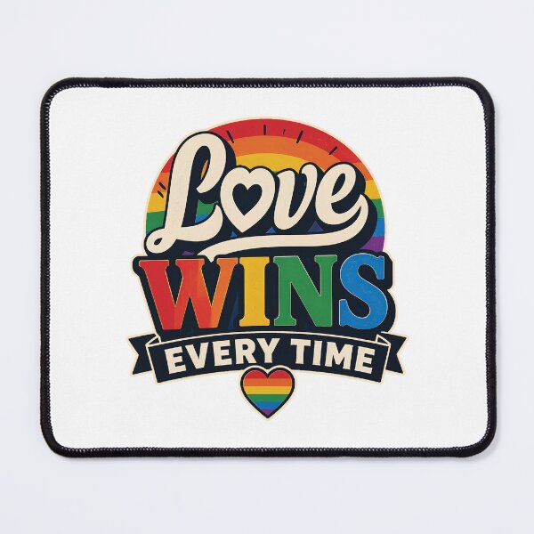 Item preview, Love Wins Every Time LGBTQ Pride designed and sold by BluePrint Vibe.