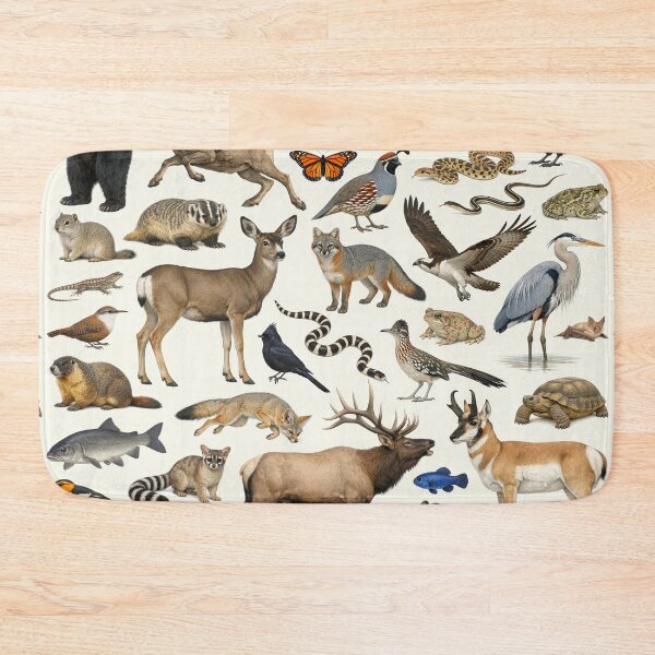 Item preview, Animals of Nevada Retro Style Identification Chart designed and sold by kakarikihill.