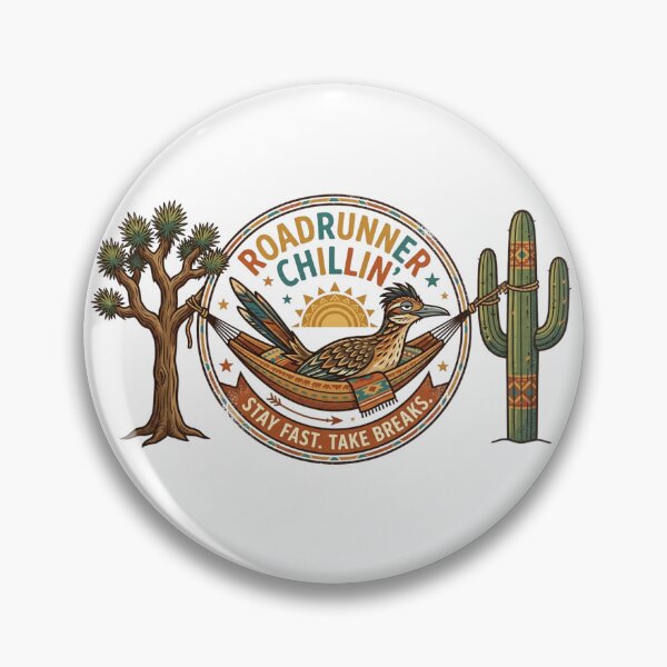 Item preview, Retro Roadrunner Chillin' | Southwestern Desert Wildlife Hammock Art designed and sold by Wear Sculpt.
