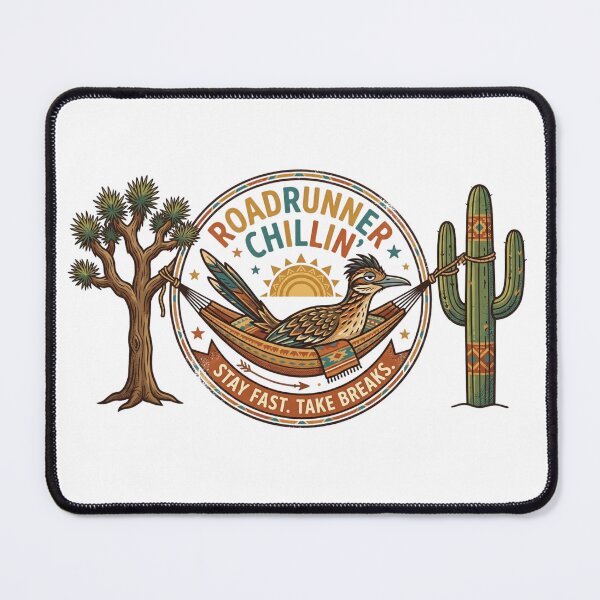 Item preview, Retro Roadrunner Chillin' | Southwestern Desert Wildlife Hammock Art designed and sold by Wear Sculpt.