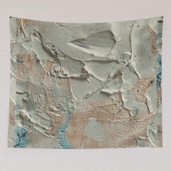 Item preview, Modern Rough Cement Wall with Copper Rust Accent designed and sold by L&L.