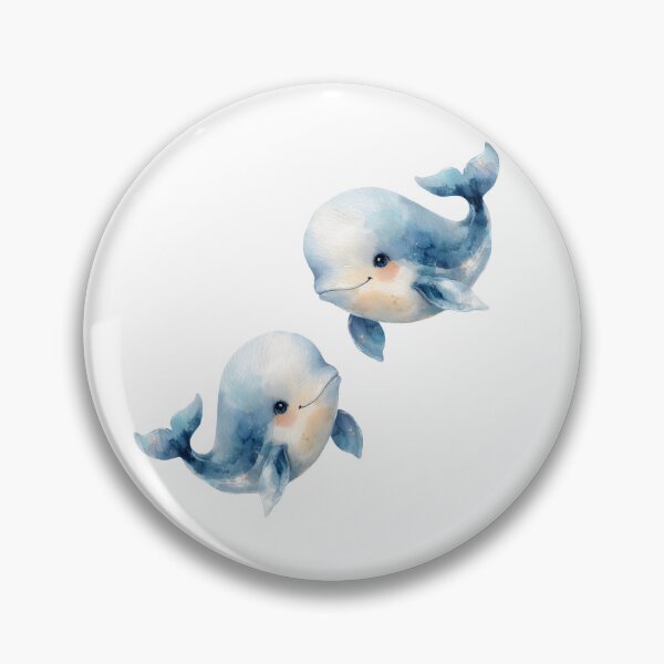 Item preview, Cute Watercolor Baby Whales - Watercolor Nursery Art designed and sold by PAPIRO SIGLO XXI.