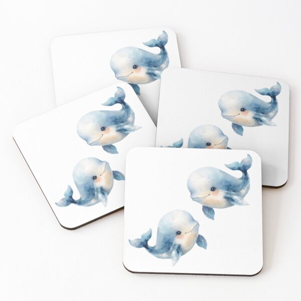 Item preview, Cute Watercolor Baby Whales - Watercolor Nursery Art designed and sold by PAPIRO SIGLO XXI.