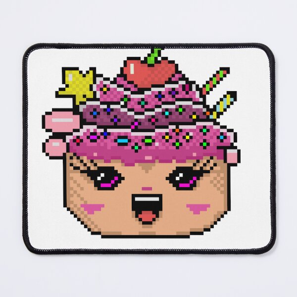 Item preview, Kawaii Cupcake with Cherry and Star Pixel Art designed and sold by RetroRlx.