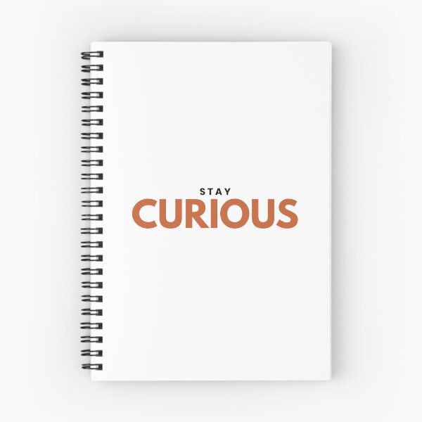 Item preview, Stay Curious | Minimalist Motivational Typography Design designed and sold by Rush2Buy.
