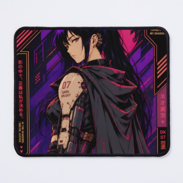 Item preview, Cyberpunk Dark Knight - Retro Anime Warrior designed and sold by Apocalyptic Art Studio.
