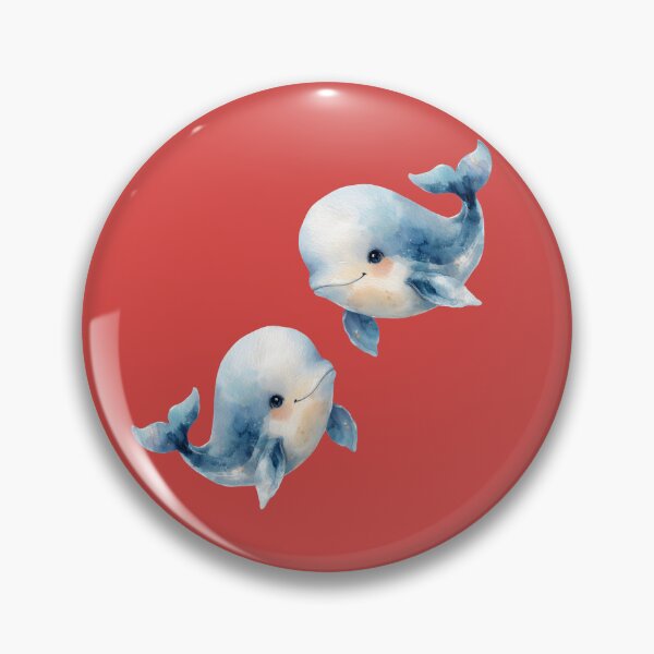 Item preview, Cute Watercolor Baby Whales - Watercolor Nursery Art designed and sold by PAPIRO SIGLO XXI.