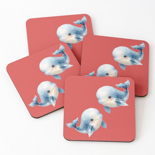 Item preview, Cute Watercolor Baby Whales - Watercolor Nursery Art designed and sold by PAPIRO SIGLO XXI.