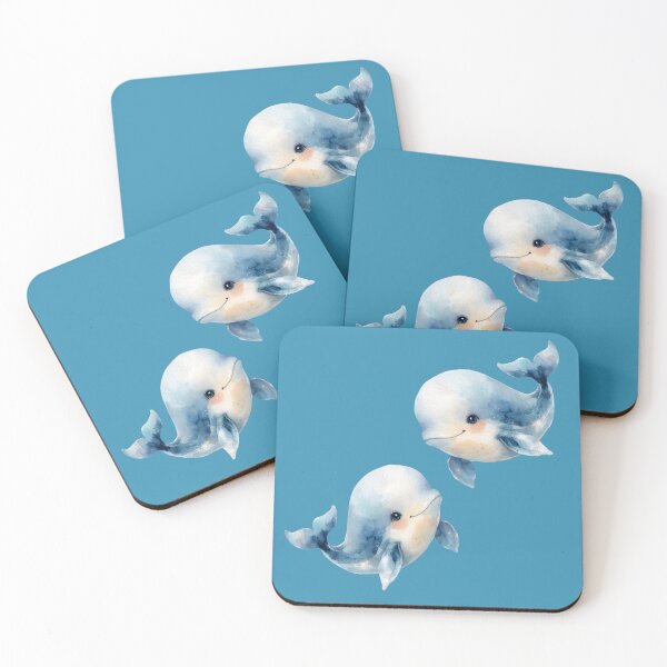 Item preview, Cute Watercolor Baby Whales - Watercolor Nursery Art designed and sold by PAPIRO SIGLO XXI.
